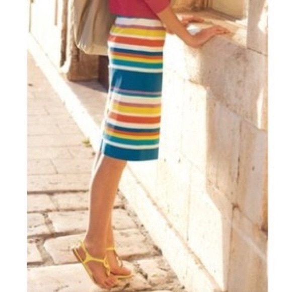 Boden Dresses & Skirts - Boden Colorful Striped Pencil Skirt SZ 6R